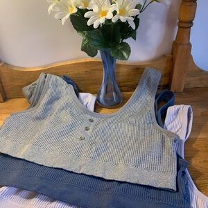 Gray, Blue and Lilac Sport Bras